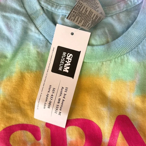 Spam pastel tie dye t shirt size medium NWT from Spam Museum in Austin MN - Picture 4 of 7